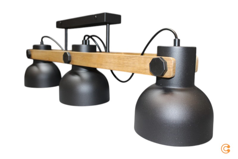 Just Light. Deckenleuchte Cup 2.0 3 Flammig Schwarz Metall Deckenlampe Lampe939 B-Ware - 4043689000707