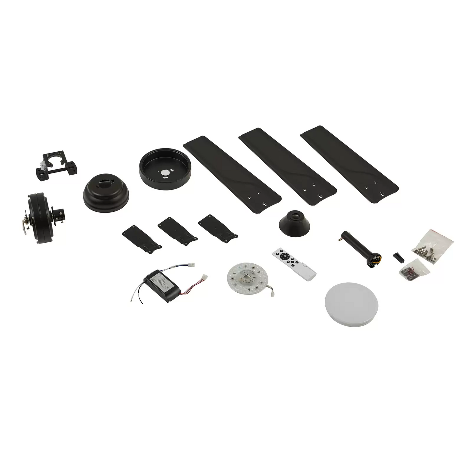 B-Ware Lindby Aerallo Led Deckenventilator Lampe Led Schwarz Ventilator Lüfter Lüft0