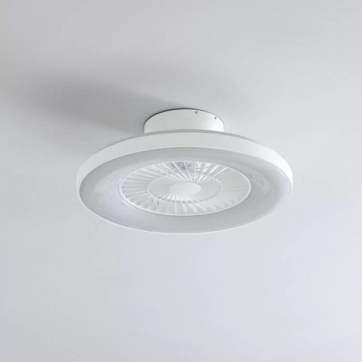 Lindby Smart LED-Deckenventilator Paavo weiß leise Tuya Ventilator Gebläse Spot