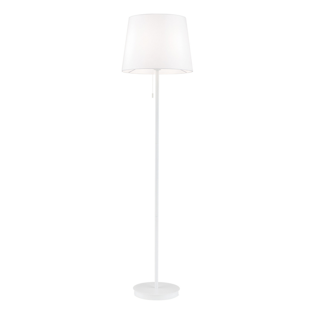 Textil-Stehleuchte Ludwig weiß Stehlampe Lampe Leucht Licht Spot Leselampe