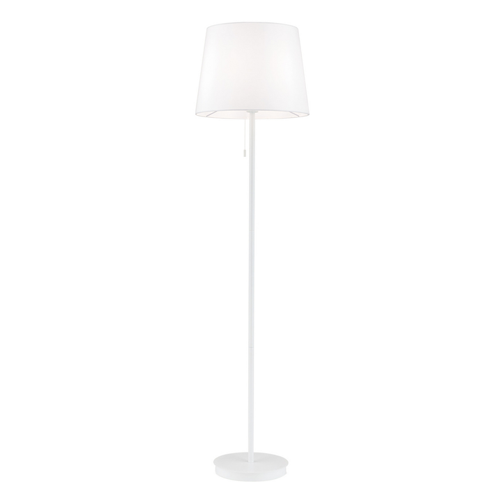 Textil-Stehleuchte Ludwig weiß Stehlampe Lampe Leucht Licht Spot Leselampe