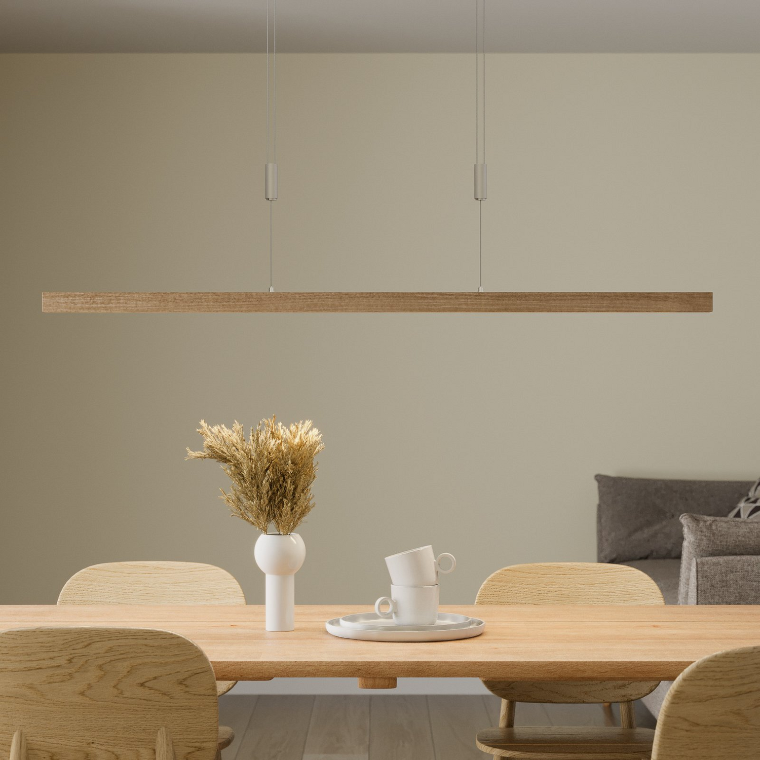 Rothfels Nora Led Pendelleuchte Deckenlampe Hängeleuchte Lampe Leuchte 22 W Eiche B-Ware