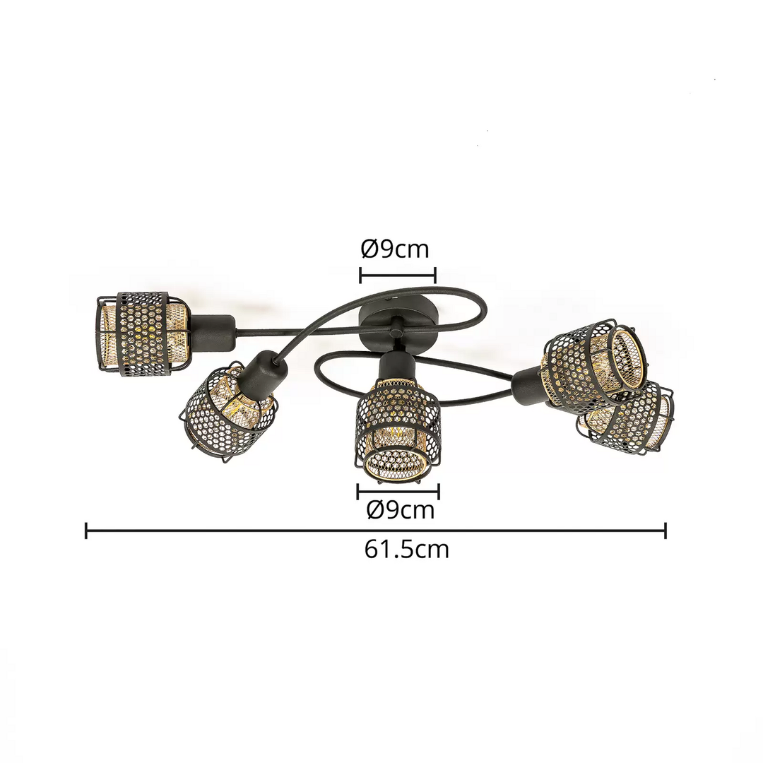 Lindby Eudoria Deckenlampe Deckenleuchte Lampe Leuchte Deckenlicht Licht Eisen