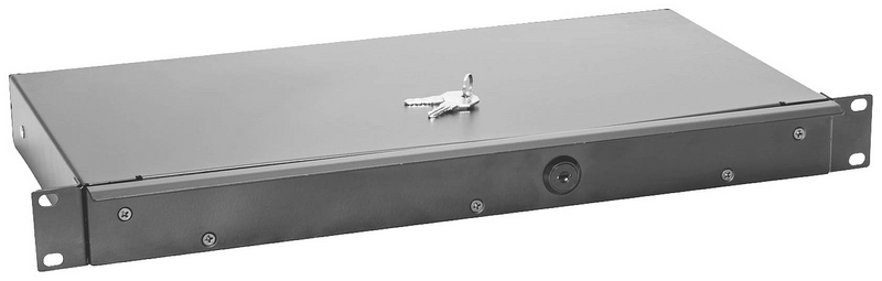 B-Ware Omnitronic 19 Zoll Rackschublade Schublade Mit Schloss Bx Tx H 40x20x3,5cm Schwarz