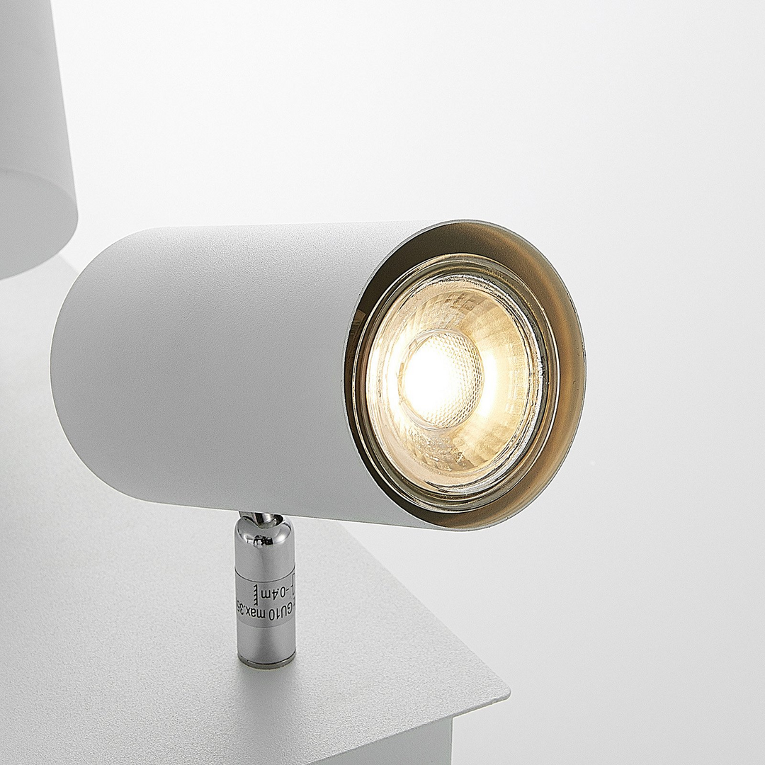 Lindby Joffrey Deckenlampe Wohnzimmerleuchte Deckenleuchte Dekolampe GU10 weiß