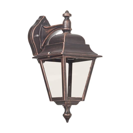 B-Ware Lcd Kupferfarbene Außenwandleuchte Toulouse Hängend Gartenleuchte Terrassenlampe