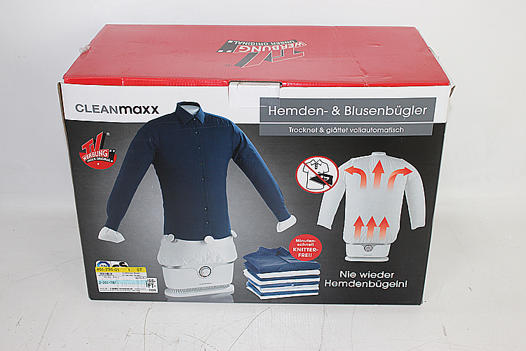 Clean Maxx 00384 Hemdenbügler Hemd Bluse Trockner Bügler Bügeleisen Bügeln 180965 B-Ware
