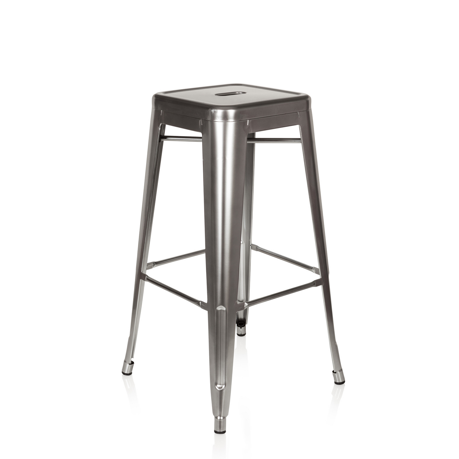 Hjh Office Barhocker Vantaggio High Metallic Platin Hocker Sitzhocker Möbel B-Ware - 4251084662332