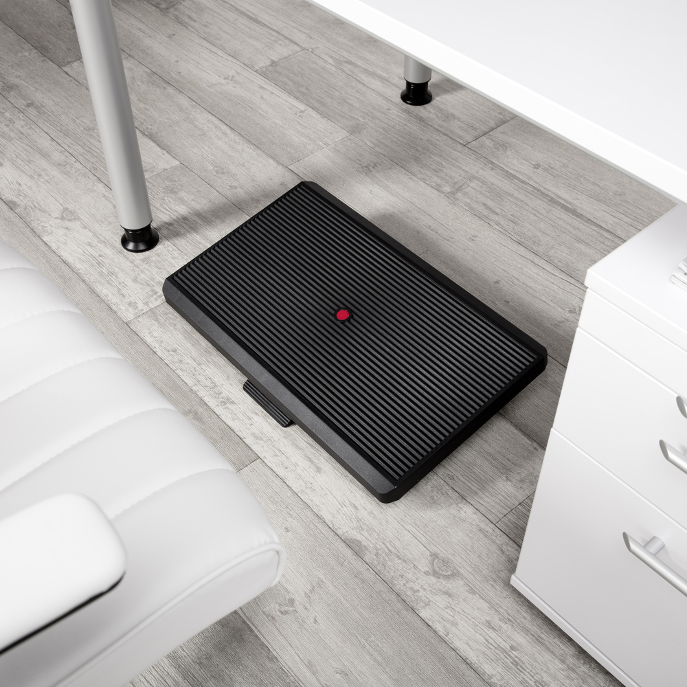 Hjh Office Fußstütze Piedino Stripe Pro Stütze Schwarz Neigbar Höhenverstellbar  B-Ware - 4251084638603