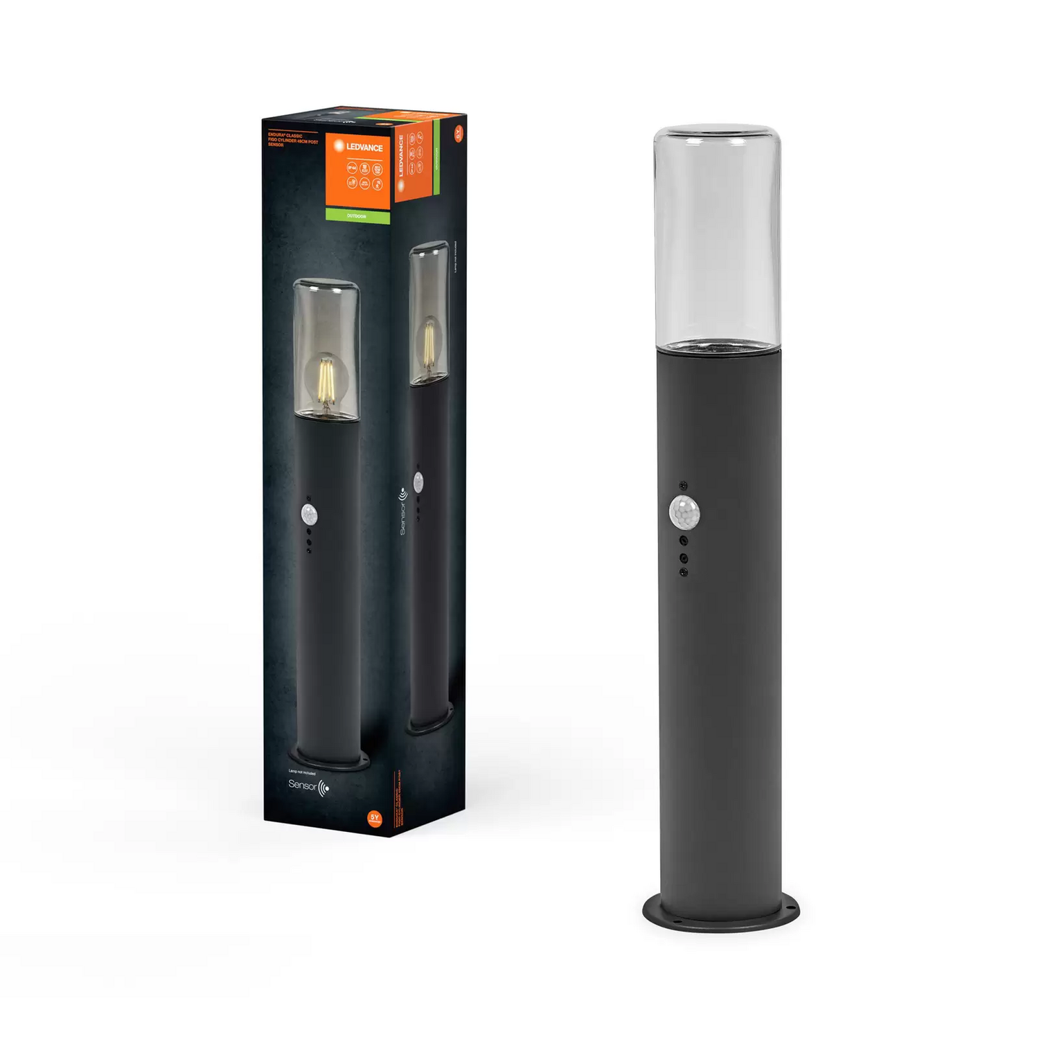 Ledvance Endura Classic Figo Zylinder Wegeleuchte Mit Sensor Leuchte Lampe Licht B-Ware - 4058075834880