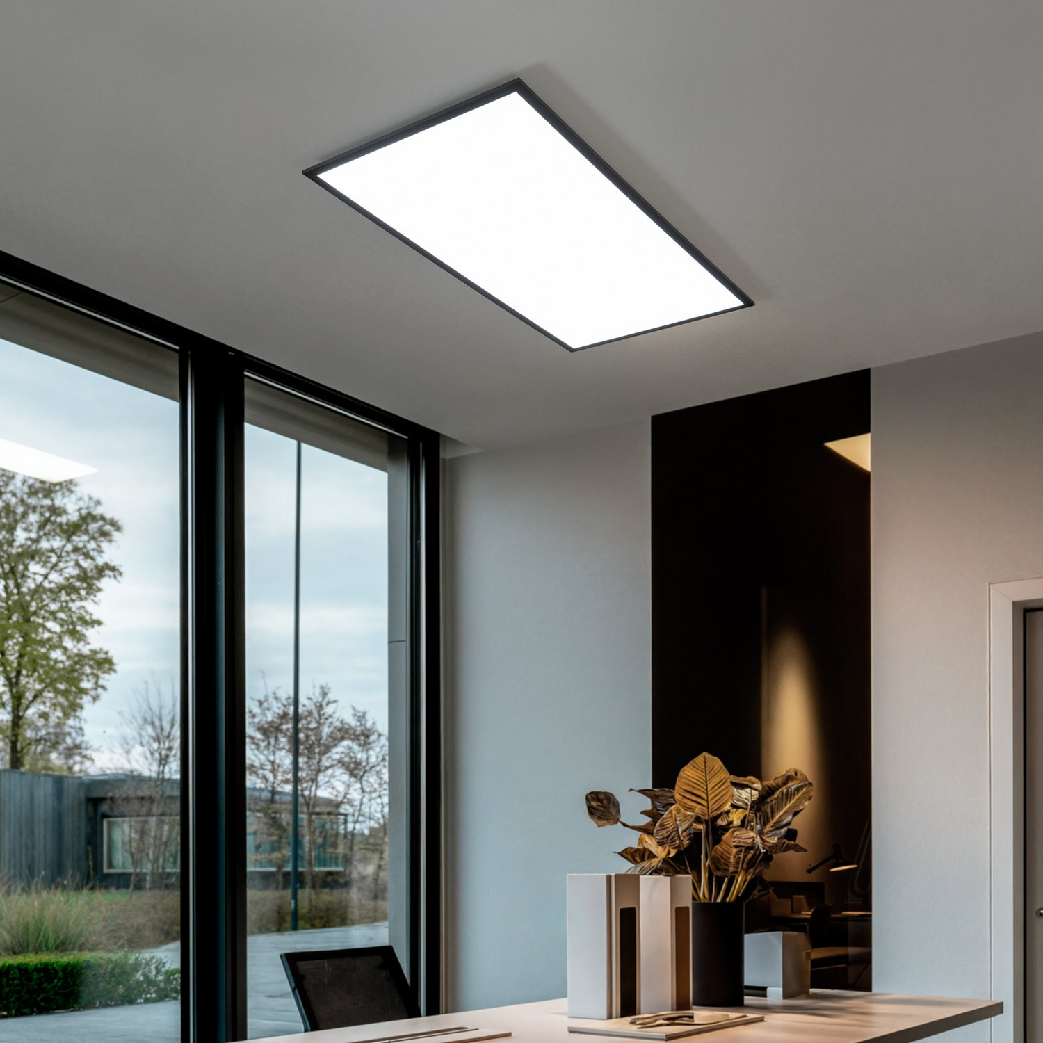 Plafonnier LED Lindby Nelios de qualité B, CCT 120 x 60 cm, luminaire de plafond 356