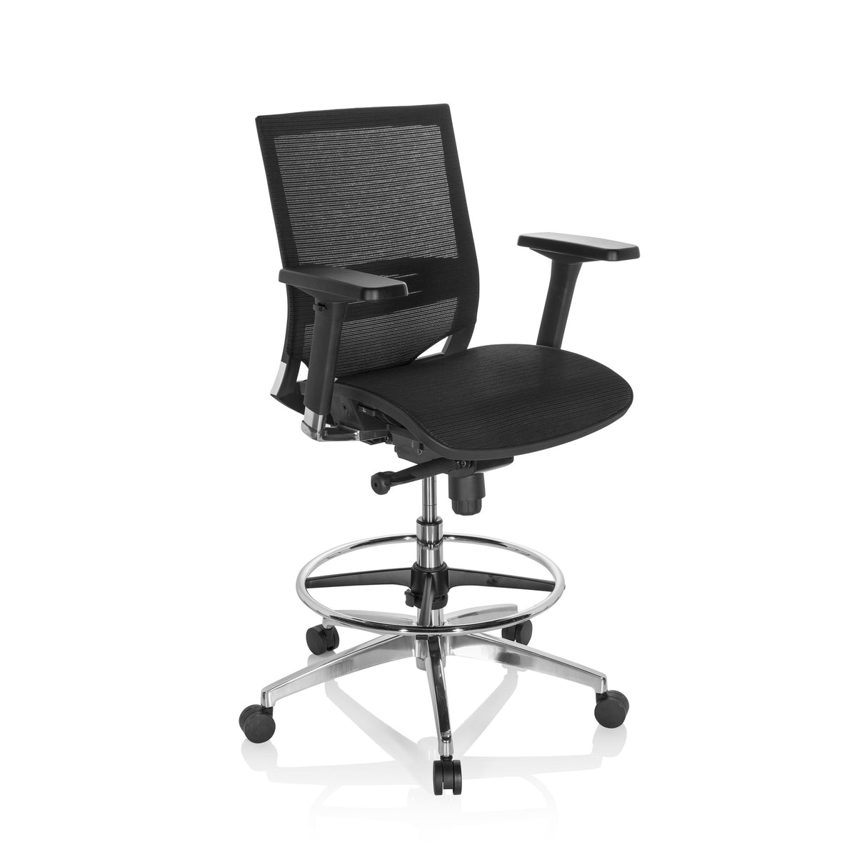 hjh OFFICE Arbeitsstuhl Counterstuhl TOP WORK 78 Netzstoff höhenverstellbar - 4064323000099