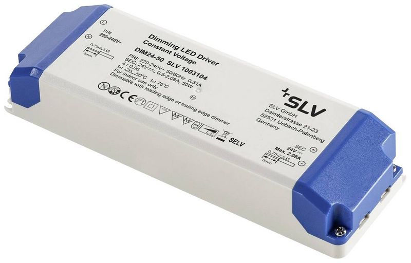 Slv 1003104 Led Trafo 50 W 24 V Dimmbar Beleuchtungstrafos Lampenvorschaltgerät B-Ware