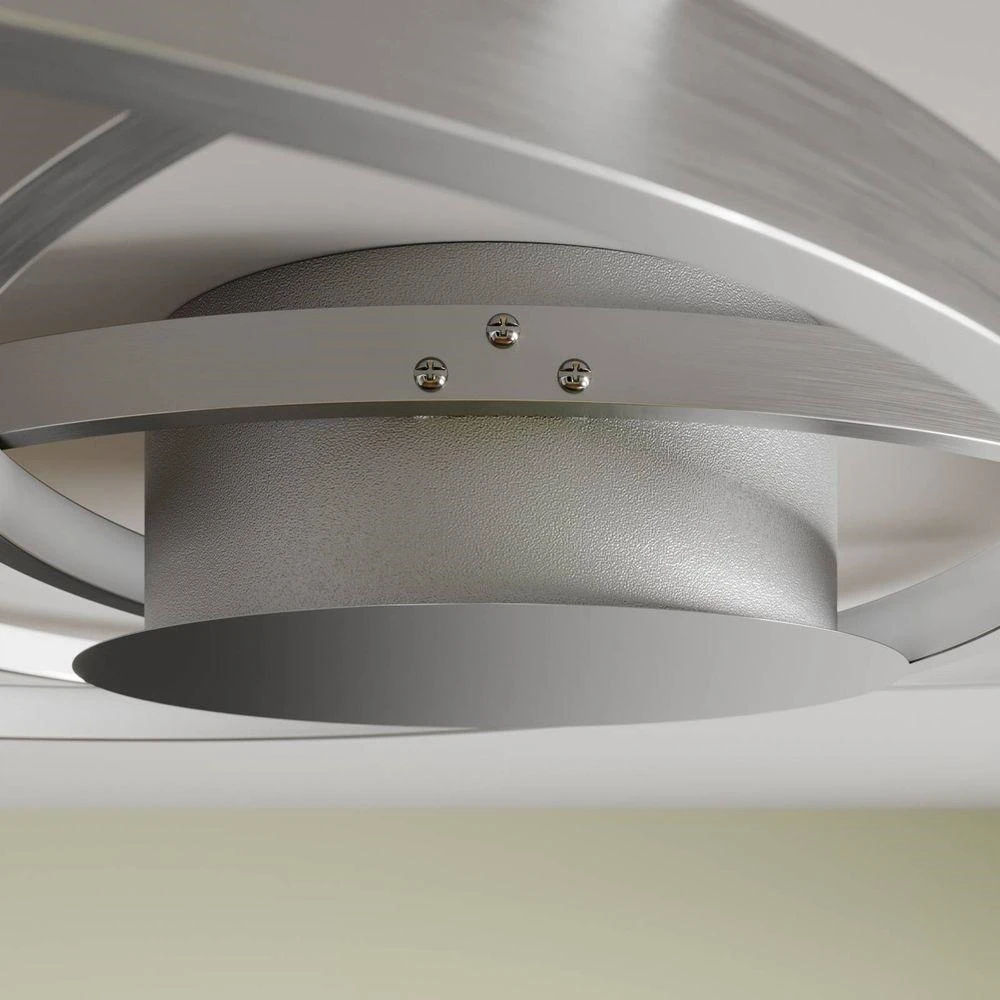 Plafonnier LED Lindby Riley de catégorie B, à intensité variable, en aluminium, 40 W, ø 80 cm