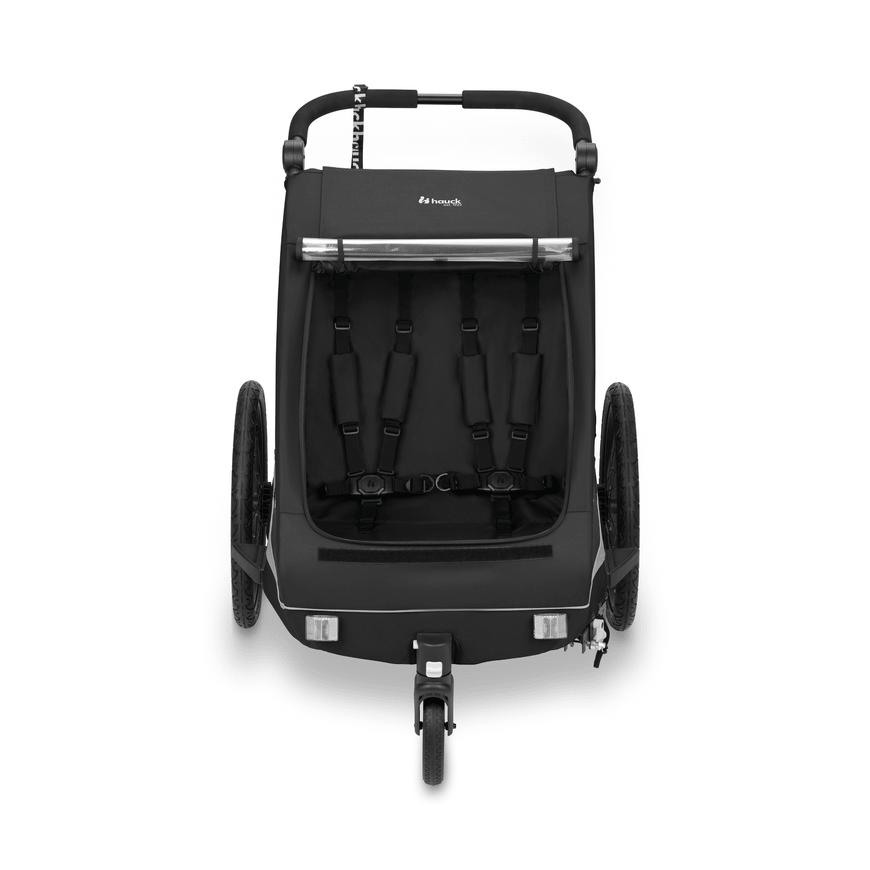 Hauck Dryk Duo Plus 2in1 Fahrradanhänger/Buggy Radanhänger Anhänger Buggy Black  B-Ware