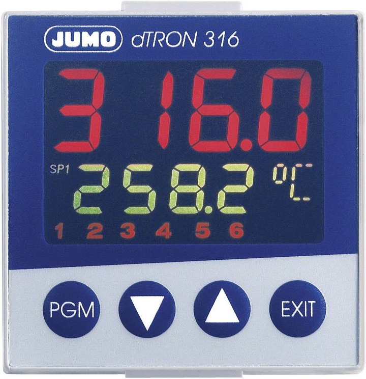 Jumo dTRON 316 PID Temperaturregler Messtechnik Regelungstechnik Wärmeregler
