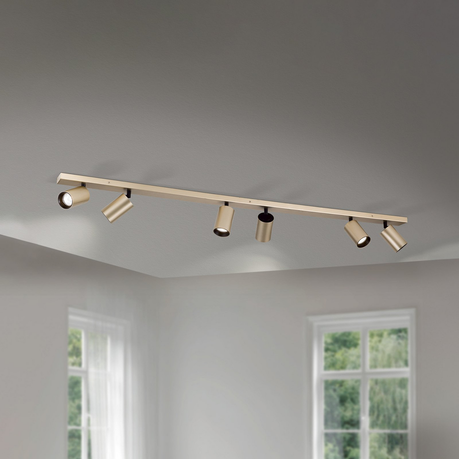 B-Ware Strahler Sean Goldfarben Metall Schwenkbar Deckenstrahler Deckenlampe Lampe Spot