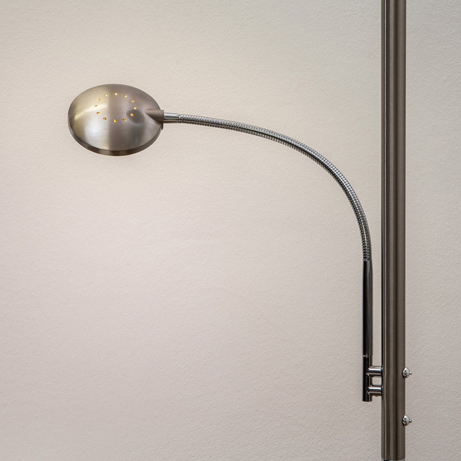 B-Ware Lindby Stehlampe Deckenfluter Leselampe Led Malea Dimmbar Nickel890
