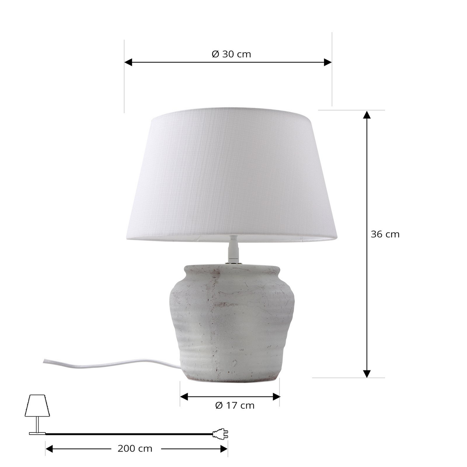 Lampe de table Lindby Aelith, luminaire, lampe de table