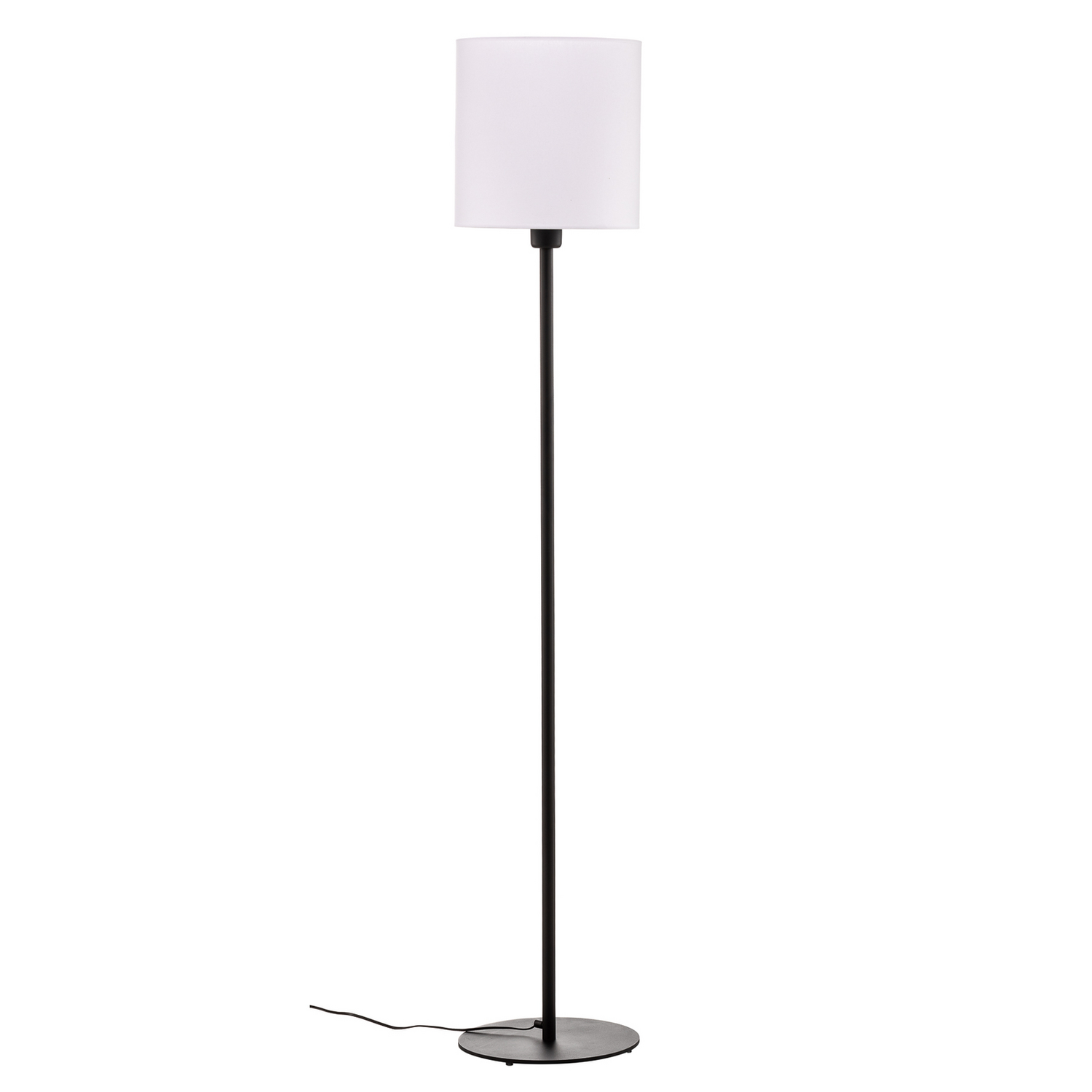 Textil Stehlampe Harris Fuß Schwarz Schirm Leselampe Stehleuchte Leuchte E27 B-Ware - 5902553217162
