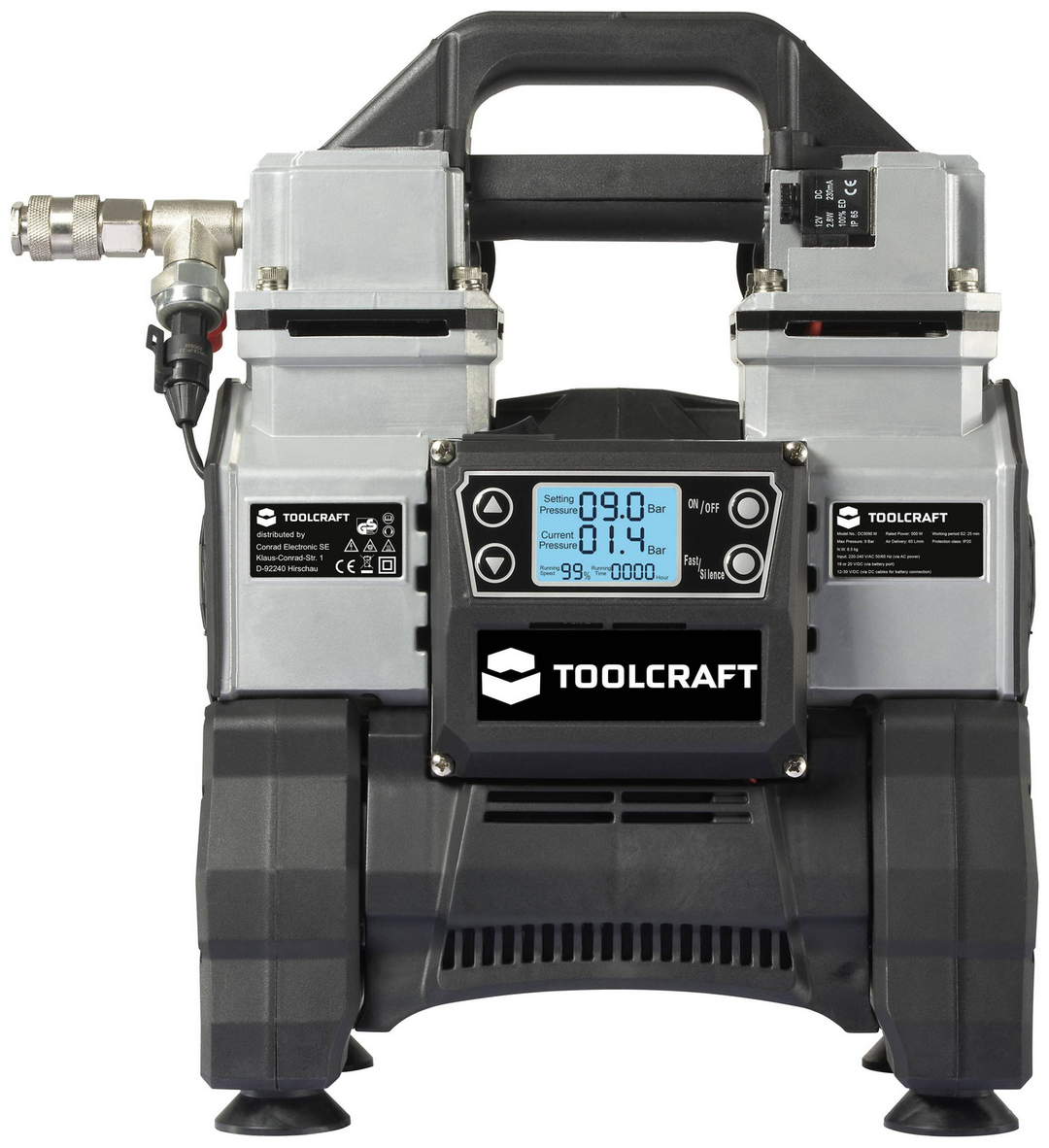 Toolcraft To 8952876 18 Vdc/230 Vac 9 Bar Druckluftkompressor Kompressor B-Ware
