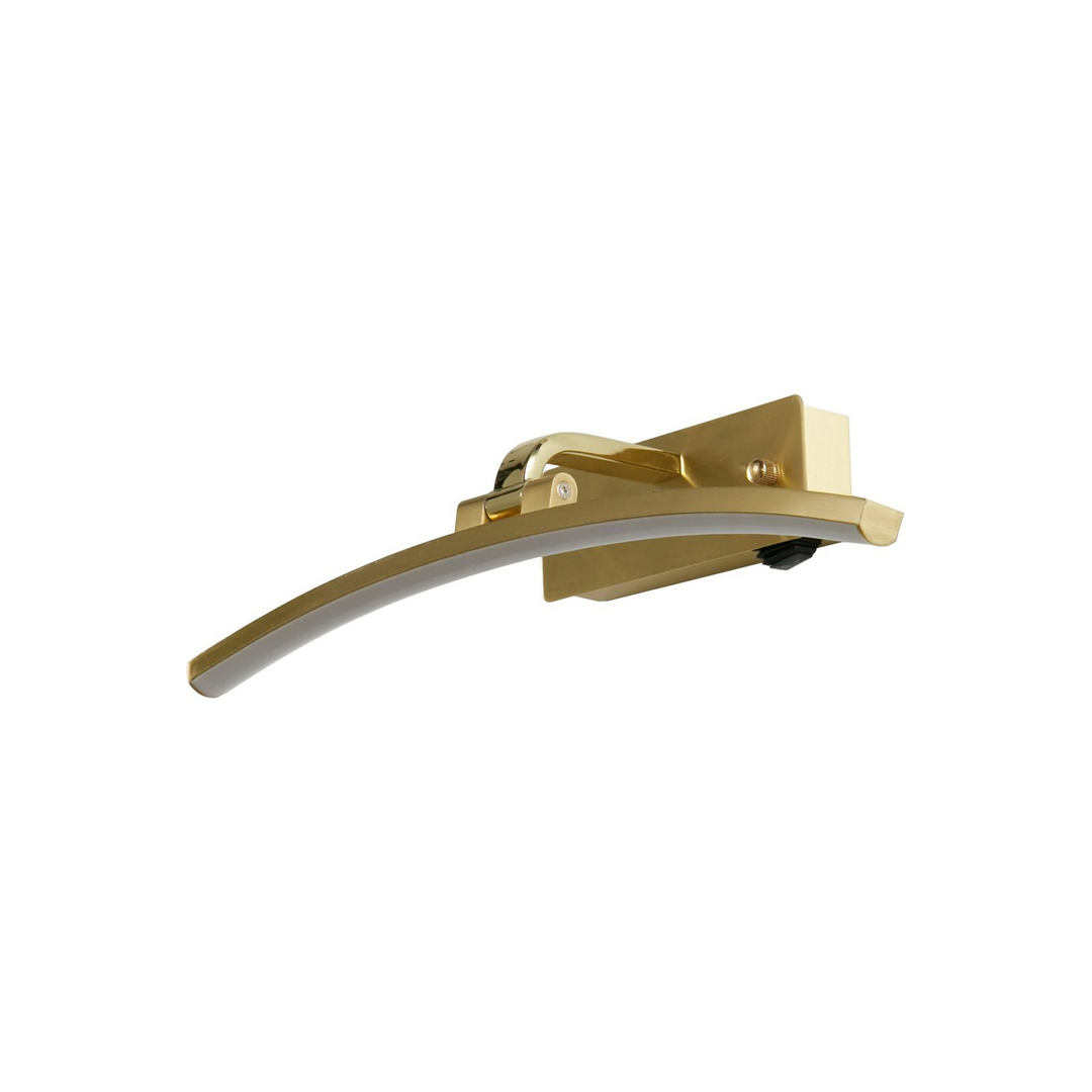 Searchlight Led Wandleuchte Santorini Breite 40 Cm Messing Neigbar Wandlampe B-Ware - 5053423255026