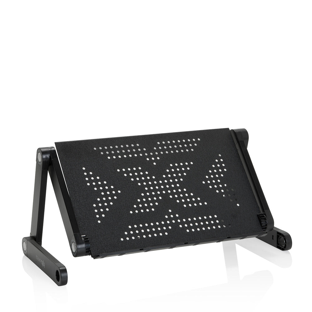 hjh OFFICE Sitz-Steh Schreibtischaufsatz Laptopständer klappbar Schwarz - 4064323013068