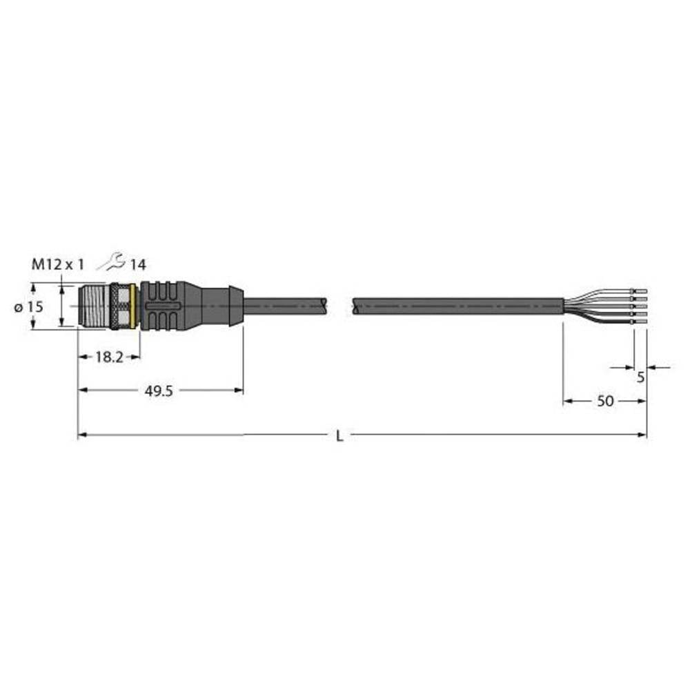 Turck 6629710 Sensor-/Aktor-Anschlussleitung Leitung Anschlusskabel Kabel