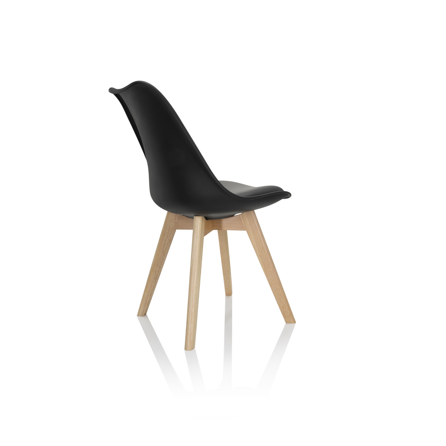 Hjh Office Besucherstuhl Schalenstuhl Scandi Kunststoff Schwarz 4er Pack Möbel B-Ware - 4064323007159