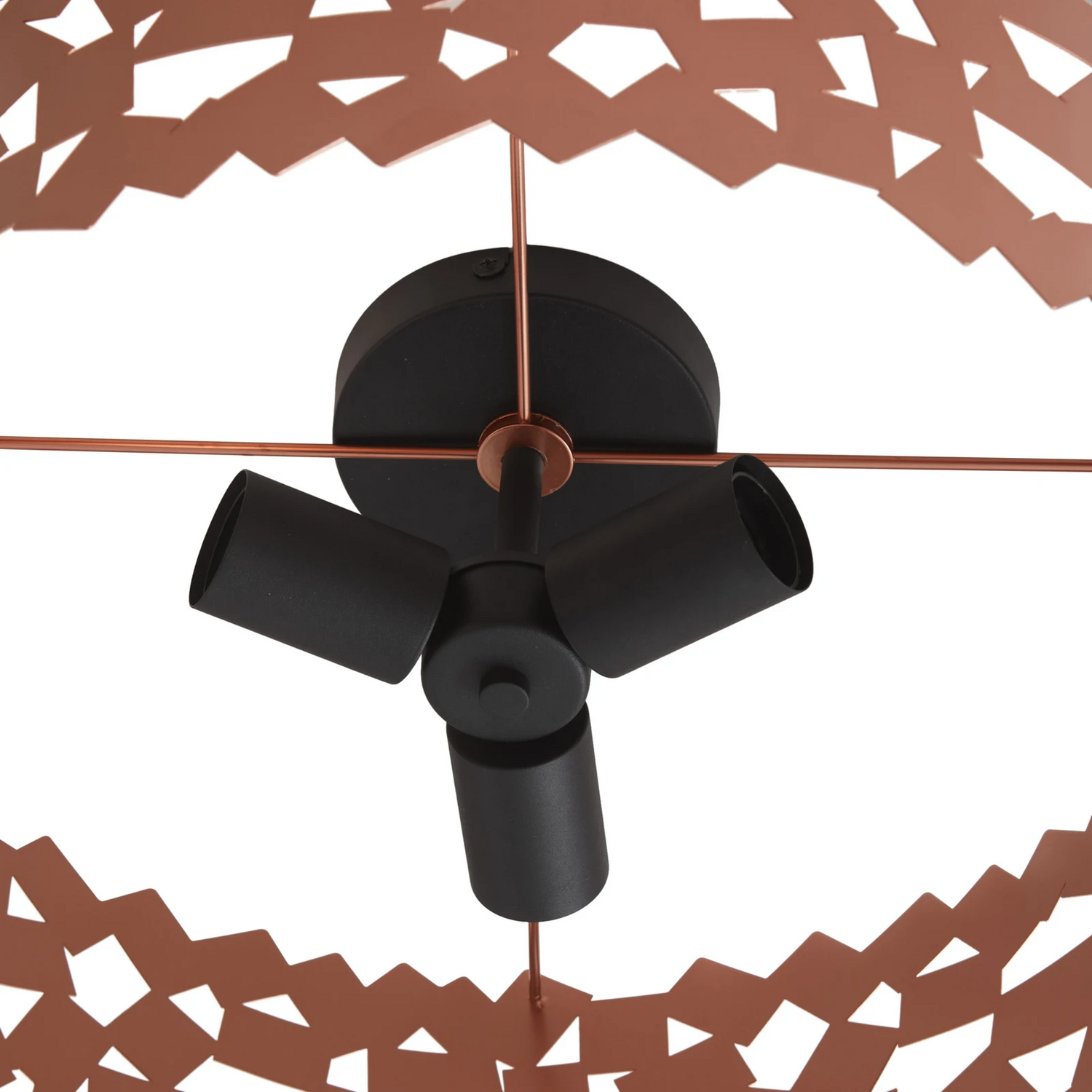B-Ware Lucande Deckenleuchte Aeloria Kupfer Eisen ø 50 Cm E27 Deckenlampe Lampe Leuchte