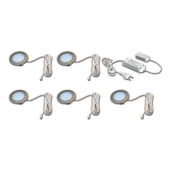Hera Led Einbauleuchte Einbaustrahler 5er Set Warmweiß Kunststoff 3 W 24 V 30 W B-Ware - 4051268129626
