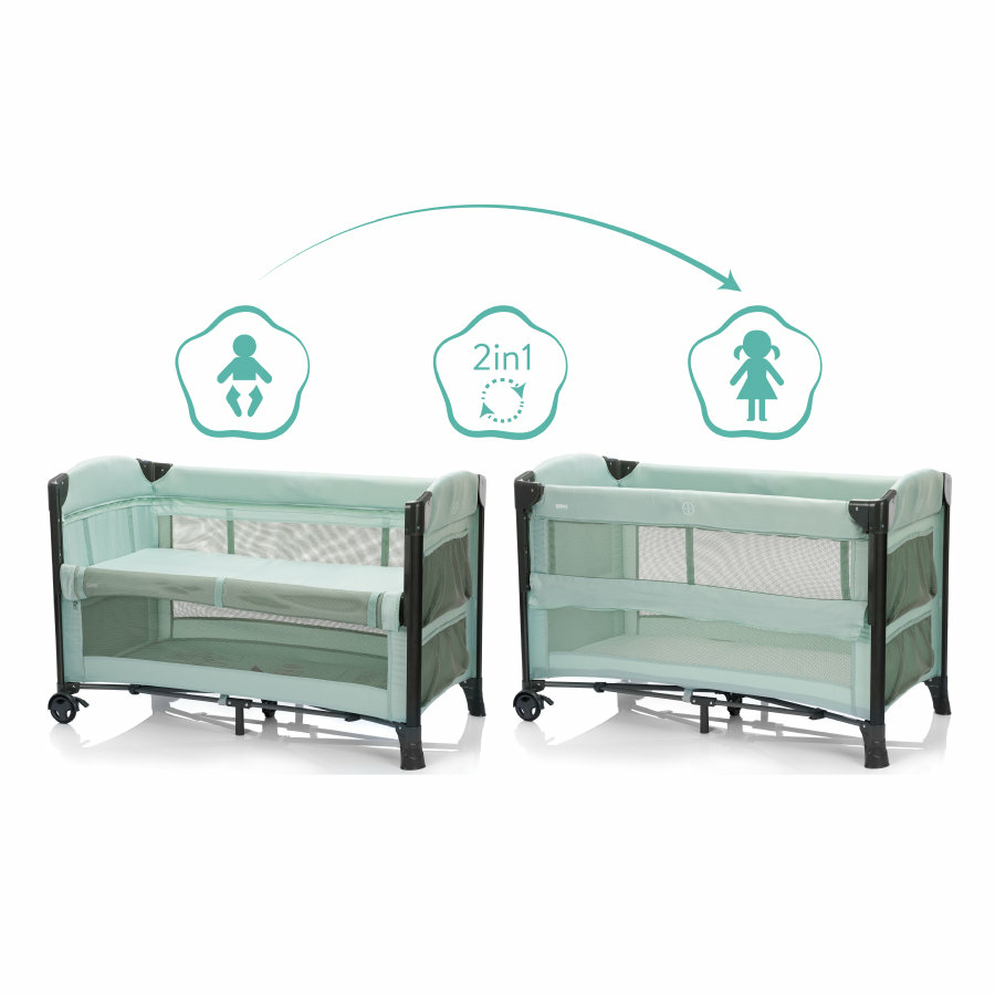 B-Ware Fillikid Reisebett Mint Bett Babybett Kinderbett Kinderreisebett Reise Bett B268