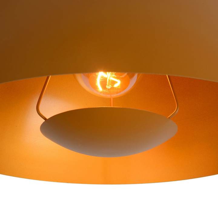 Lucide Hängeleuchte Siemon Aus Stahl ø 40 Cm Ockergelb Deckenlampe Lampe Leuchte B-Ware