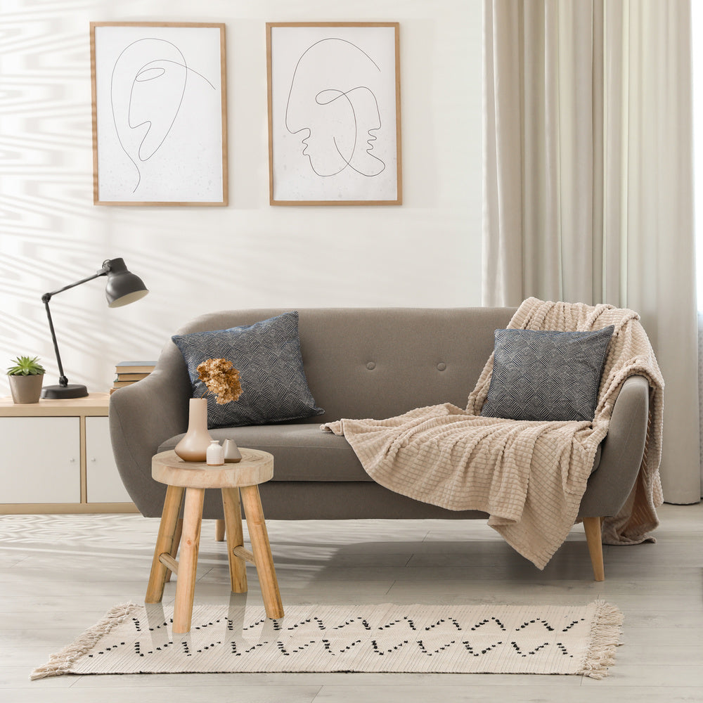 hjh LIVING RUSTIKO W Sitzhocker Hocker Holzhocker Sitz Schemel - 4064323037972