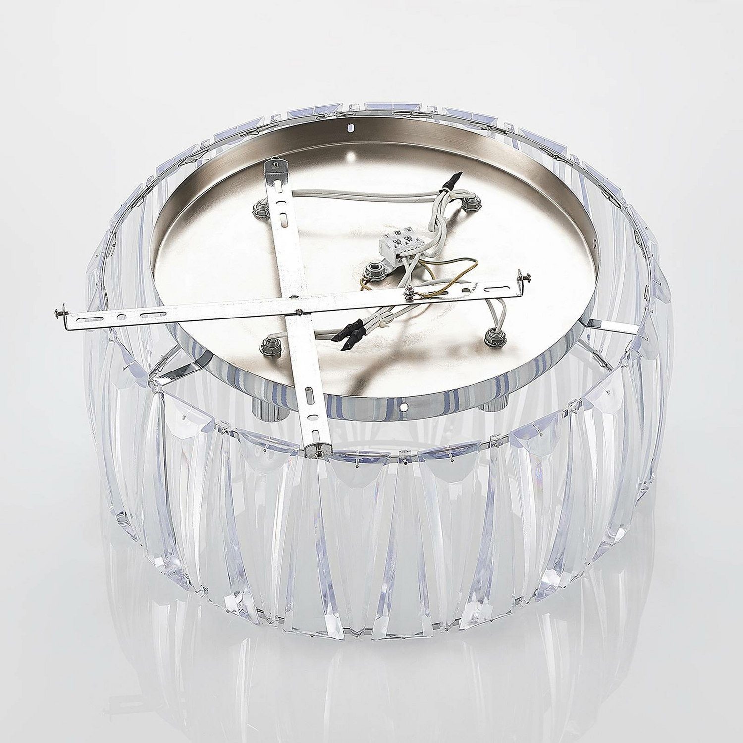 B-Ware Lindby Sofia Deckenlampe Deckenleuchte Lampe Leuchte 4 Flm E14 Transparent Chrom