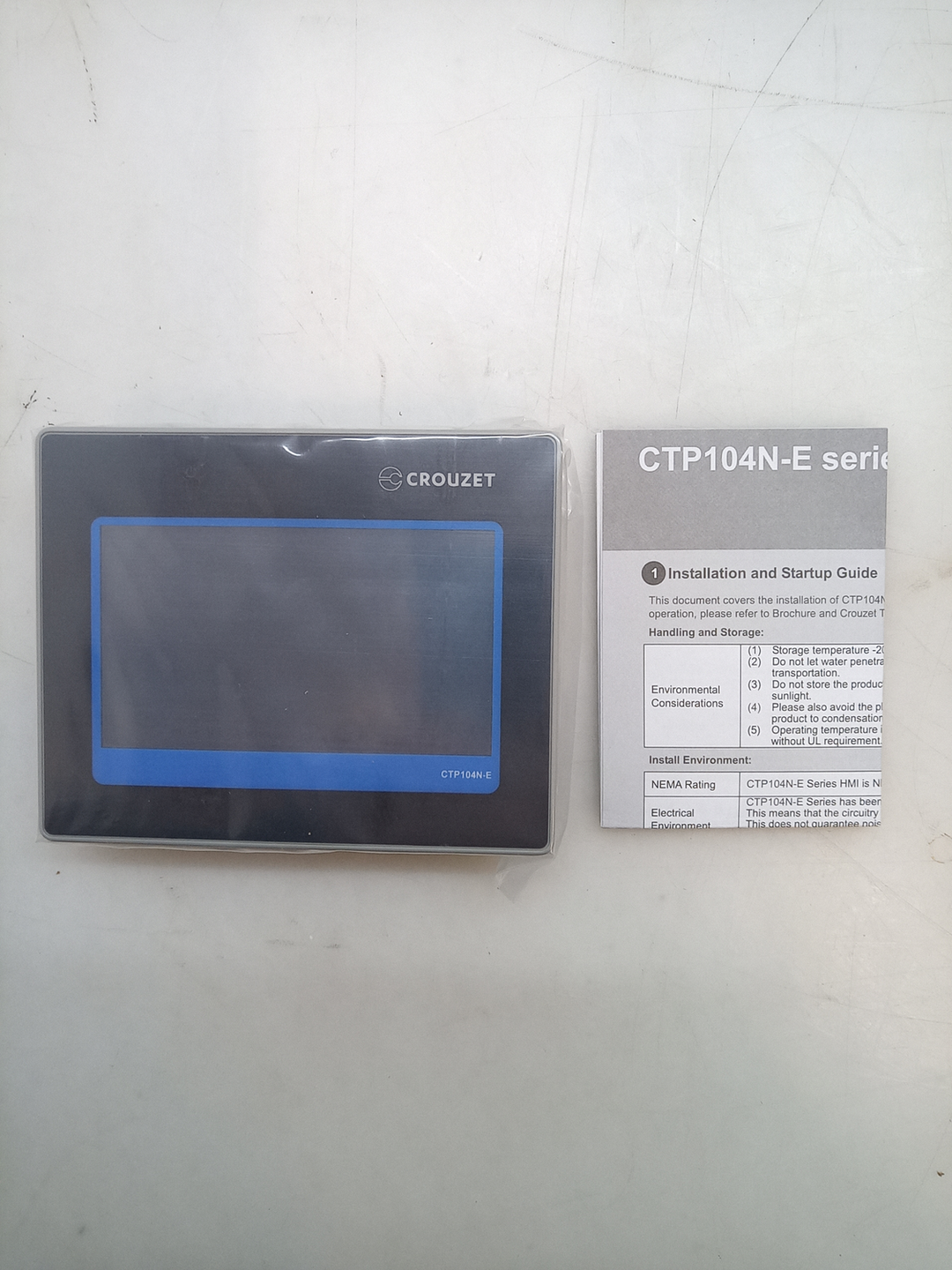 Crouzet Touch Hmi Display Ctp104 N E Ethernet Performance Version Screen Only B-Ware