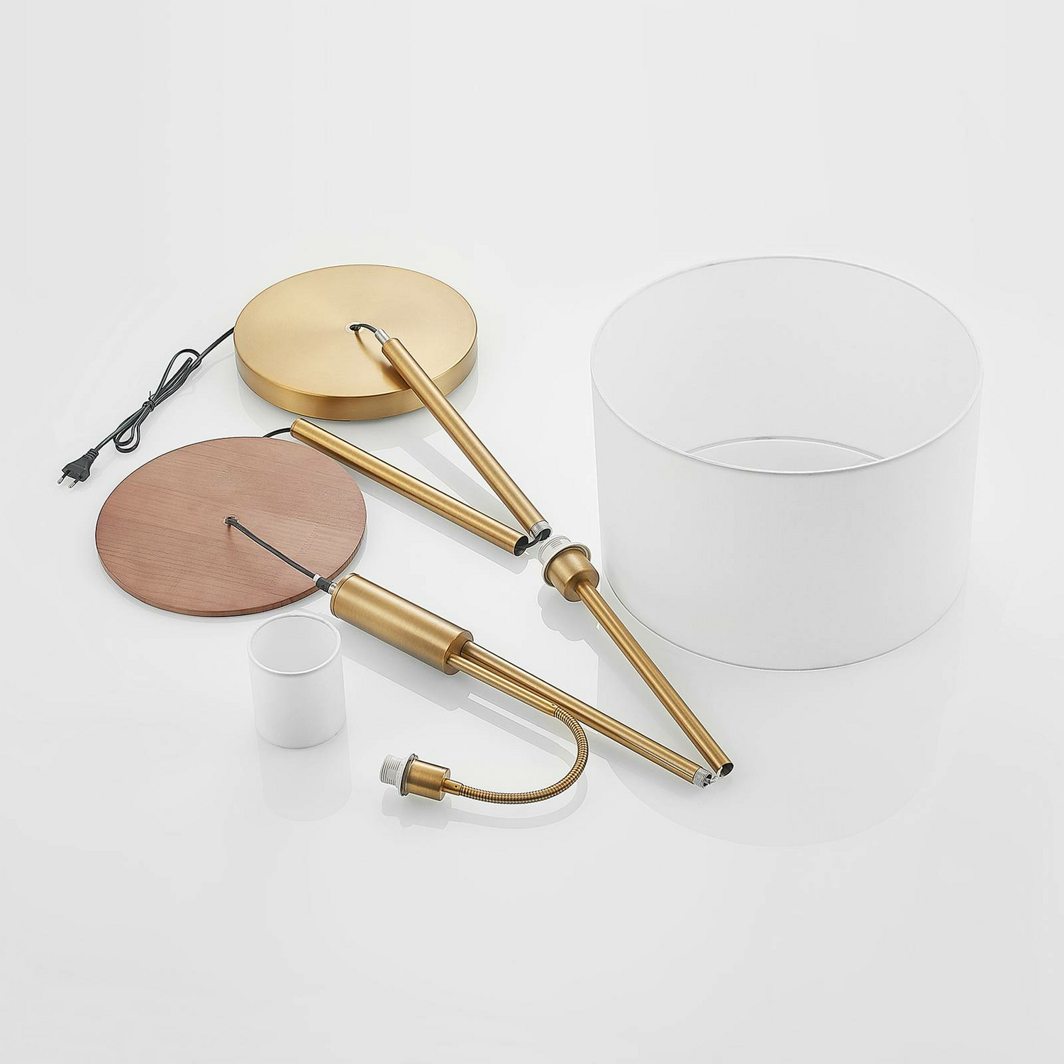 Lindby Aovan Stehlampe Stehleuchte Standleuchte Lampe Leuchte  Ablage Usb Bronze B-Ware