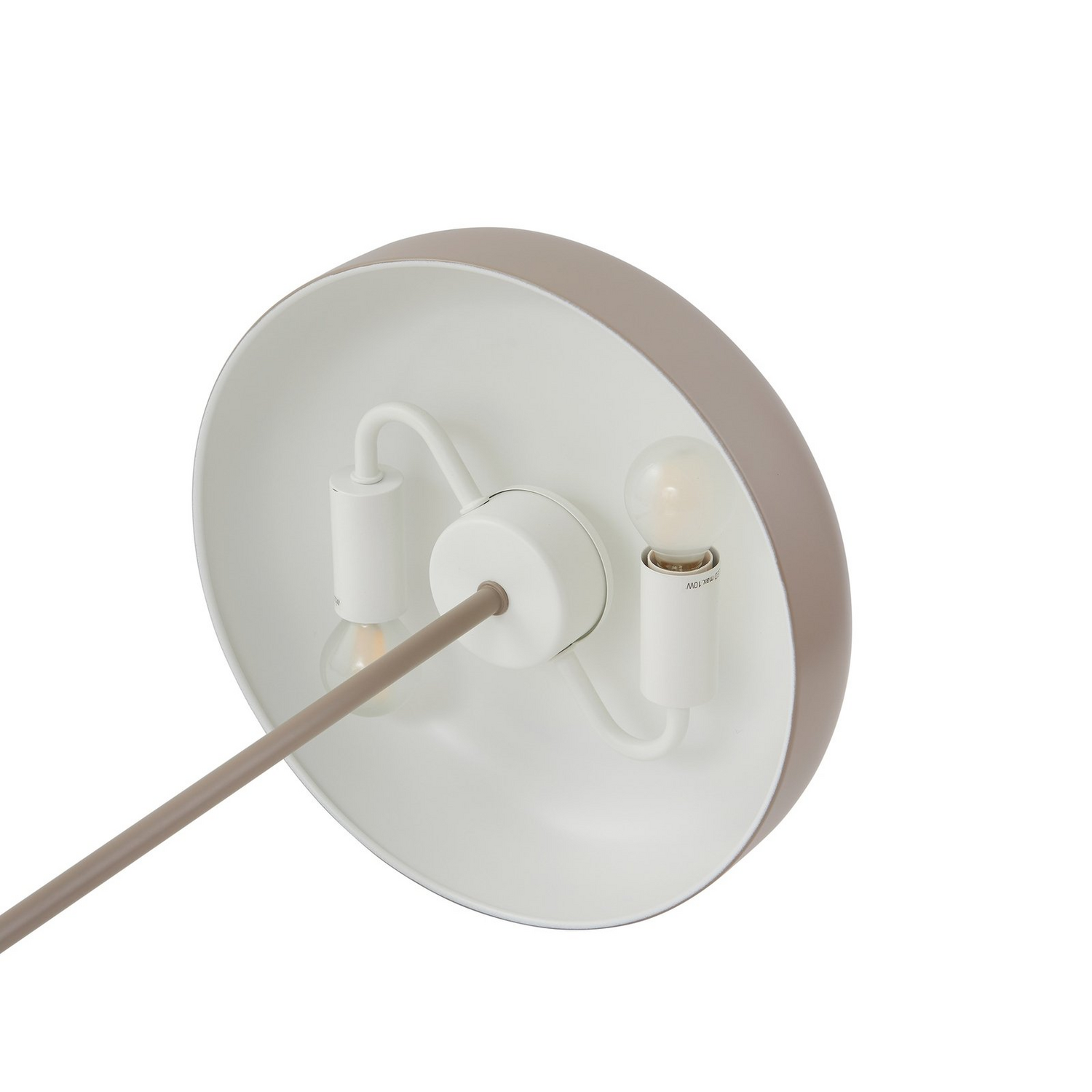 Lindby Tischleuchte Edion Beige Metall 45 Cm Tischlampe Lampe Leuchte Leselampe B-Ware