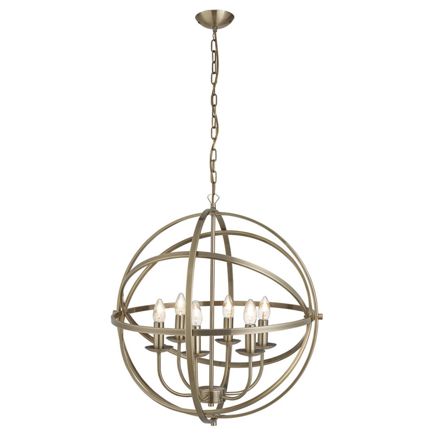 Searchlight Anmutige Hängeleuchte Orbit Im Käfig Design Deckenlampe Deckenspot B-Ware - 5053423056722