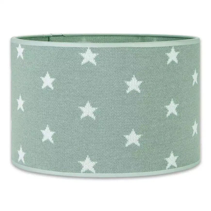 Baby's only Star mint / weiß Lampenschirm Kinderlampenschirm Lampenabdeckung