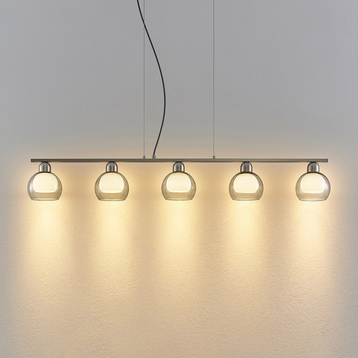 Lucande Kaiya Hängeleuchte Glas Fünfflammig Deckenlampe Deckenleuchte Lampe Spot B-Ware - 4251911738186