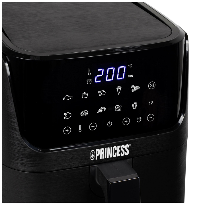 Princess Heißluft-Fritteuse 1350 W Airfryer Display Timerfunktion Fritteuse Ofen