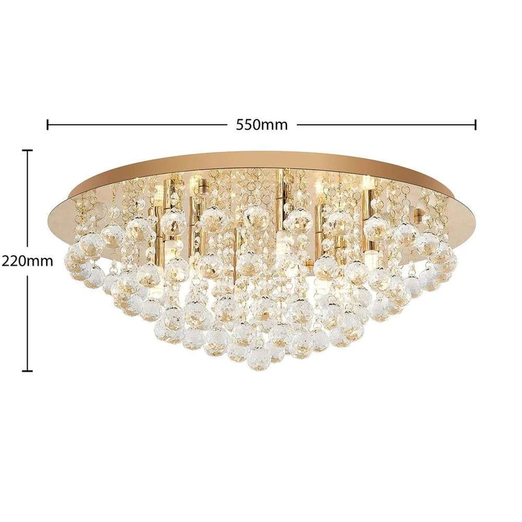 B-Ware Lindby Gillion Deckenlampe Hängelampe Deckenlicht Wohnzimmerleuchte G9 8 Flg 146