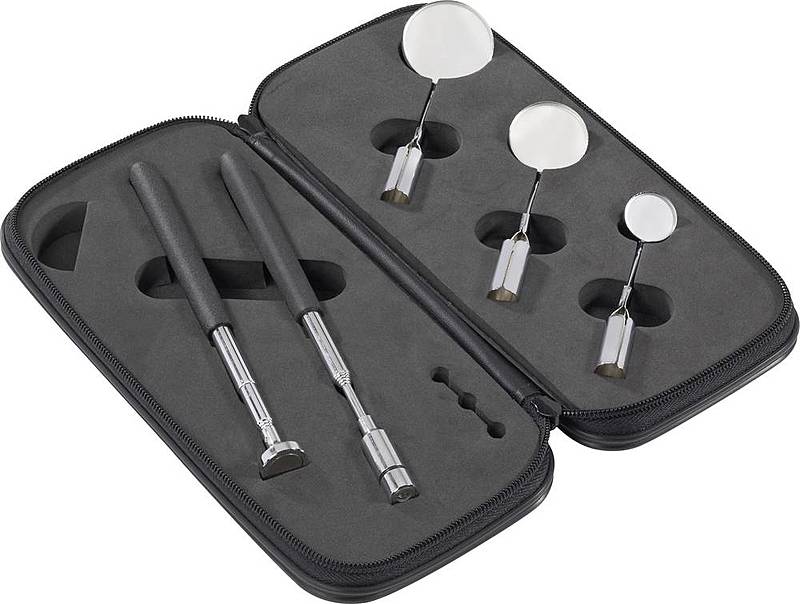 B-Ware Toolcraft Inspektionsspiegel Set 5teilig Mit Beleuchtung Inspektionsspiegel Set - 4016138563825