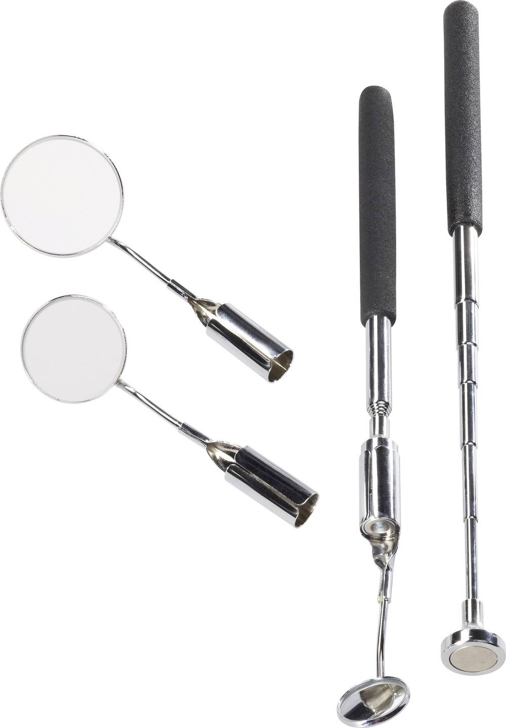 TOOLCRAFT Inspektionsspiegel-Set 5teilig mit Beleuchtung Inspektionsspiegel Set - 4016138563825