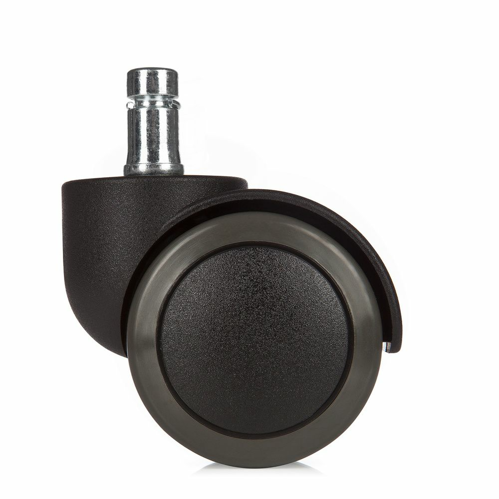 B-Ware Hjh Office 5x Rolo 11mm/50mm Hartböden Stuhlrollen Bürostuhlrollen Rolle Schwarz - 4260182540015