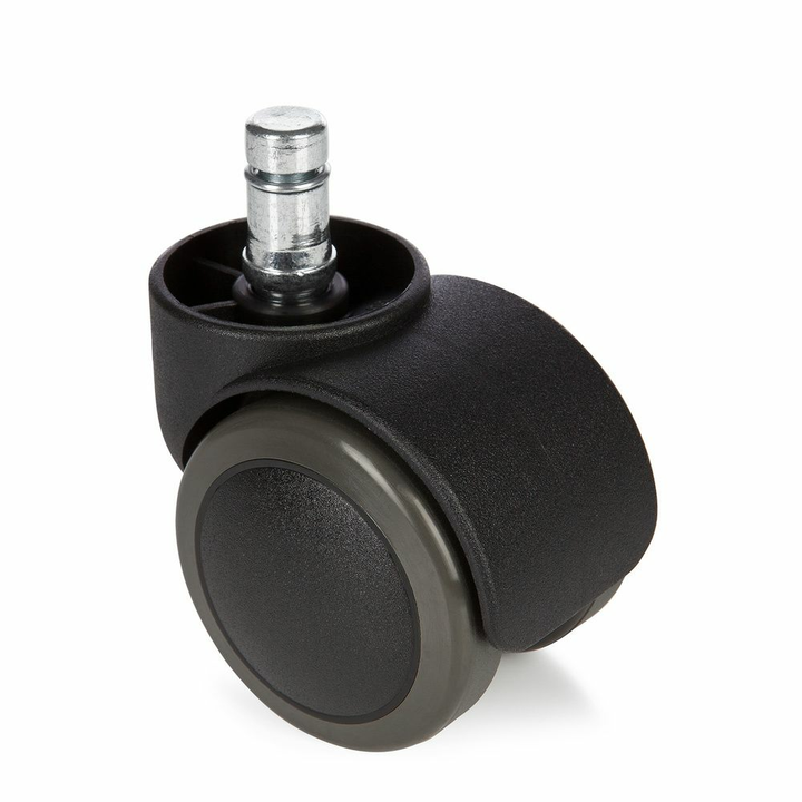 Hjh Office 5x Rolo 11mm/50mm Hartböden Stuhlrollen Bürostuhlrollen Rolle Schwarz B-Ware