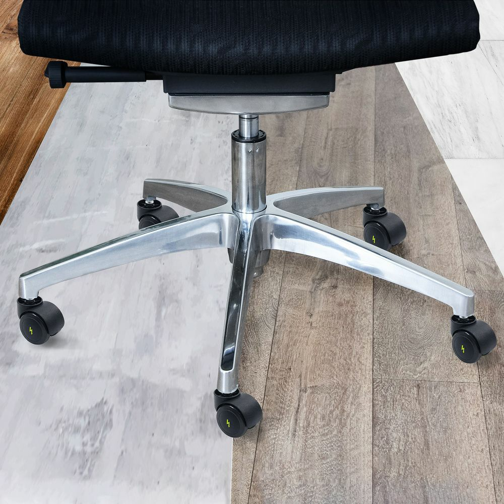 B-Ware Hjh Office 5x Hartbodenrollen Rolo Esd 10mm / 50mm 5er Set Elektrisch Leitfähig - 4251084676742