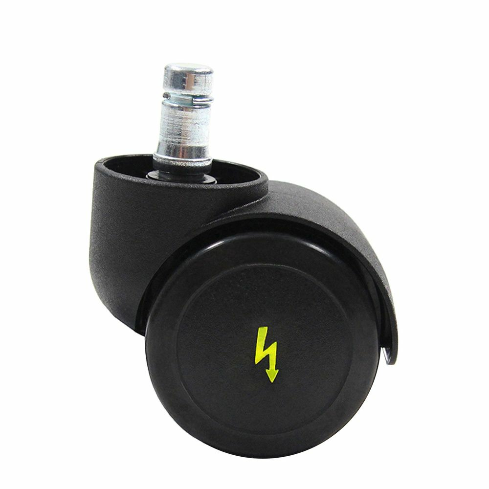 B-Ware Hjh Office 5x Hartbodenrollen Rolo Esd 10mm / 50mm 5er Set Elektrisch Leitfähig - 4251084676742