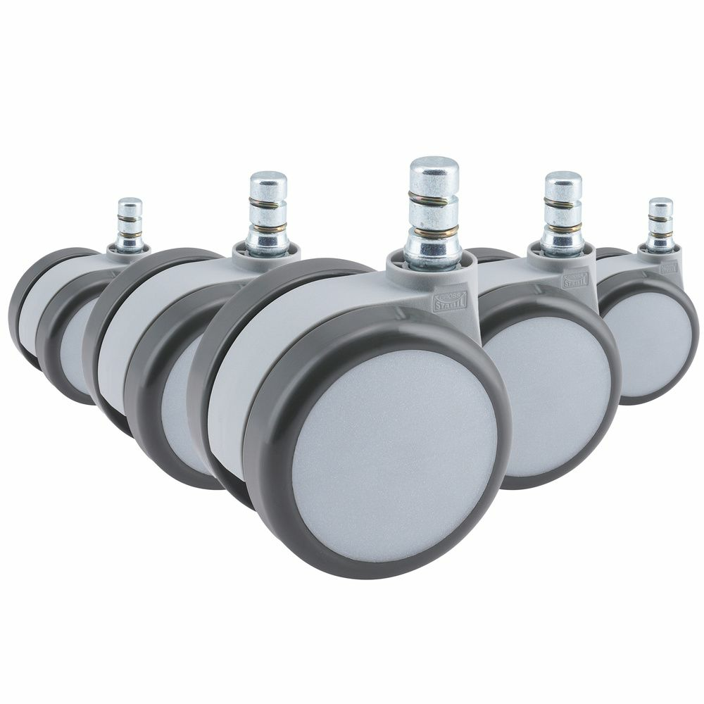 B-Ware 5x Hartbodenrollen Rolo Move 60 11mm / 60mm Büro Stuhl Rolle (5er Pack)  - 4064323023173